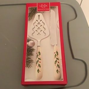 Lenox Holiday serving set - Holly